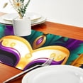thumbnail image 5 of Coolnut Mardi Gras Carnival Mask Feathers Table Runner 18x72in,Coffee Table Runners, Dresser Scarf, Outdoor Short Small Dining Table Runners, Geometric for Dinner Parties, Wedding351 Home Decor, 5 of 6