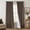 Dark Brown, variant on Cream Linen Blackout Curtains for Bedroom, 90 Inch Floor to Ceiling Pleated Drapes, Farmhouse Style Thermal Insulated Summer Heat Light Blocking Window Curtain Drapes for Living Room