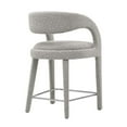 thumbnail image 4 of Counter Stool Chair, Taupe Gray Silver, Fabric, Bar Pub Cafe Bistro Dining Kitchen Hospitality Restaurant, Modern Contemporary HB35930, 4 of 10