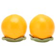 thumbnail image 1 of Lata de hojas de té con forma de naranja, recipiente sellado de cerámica, regalo ornamental, contenedor de almacenamiento de cocina, 2 uds., 1 of 8