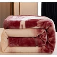 thumbnail image 3 of DBOZE Heavy Korean Faux Mink Fleece Blanket, 2 Ply Reversible Silky Soft Plush Warm Weighted the Best Winter Blankets. King Size, 3 of 6