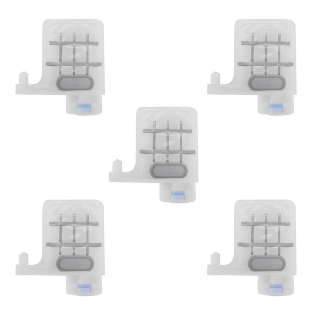 50PCS Eco Solvent Printer Ink Damper Dx5 Printhead Dumper for Print Head Mutoh Galaxy Human Xuli Plotter,50*Ink baffle 50*copper connectors,white