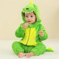 thumbnail image 6 of WIBACKER Infant Toddler Dinosaur Animal Fancy Dress Costume Baby Winter Flannel Hooded Romper Christmas Halloween Cosplay Jumpsuit, 6 of 11