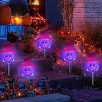 Hometravel Solar Halloween Ground Lights, IP65 Waterproof Outdoor Stake Lights, Spooky Decorative Lane Lights for Yard, Garden, Party Atmosphere