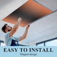 thumbnail image 6 of Orange Black Ombre Fluorescent Light Covers, Modern Gradient Abstract Art Magnetic Light Covers for Ceiling Lights, Fluorescent Ceiling Shade Filters for Classroom Bedroom Office 4x2Ft x 1PCS, 6 of 8