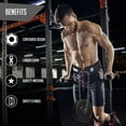 thumbnail image 4 of RIMSports Neoprene Padded Weight Lifting Dip Belt with Chain for Workout and Squat, 4 of 7