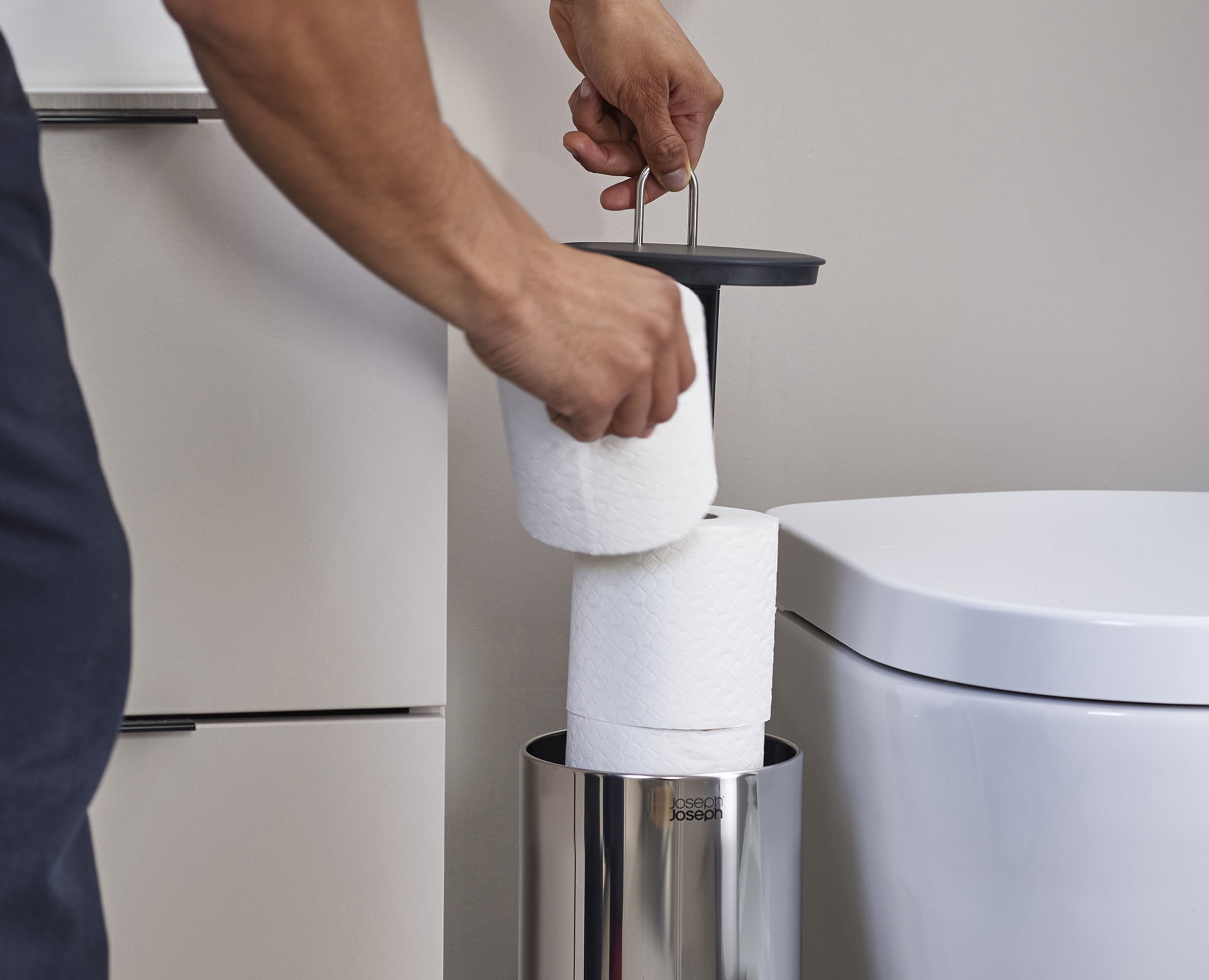 Joseph Joseph EasyStore Luxe Concealed Toilet Paper Holder