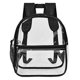 thumbnail image 2 of Mochila transparente mini aprobada por el estadio Oraben Clear Bag resistente y pequeña para trabajo negro, 2 of 3