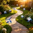 thumbnail image 6 of Hnjugfe  2pcs Yard Garden Wind Spinners with Solar Lights, Outdoor Metal Wind Spinners, Lawn Yard Art Garden Decor, 6 of 6