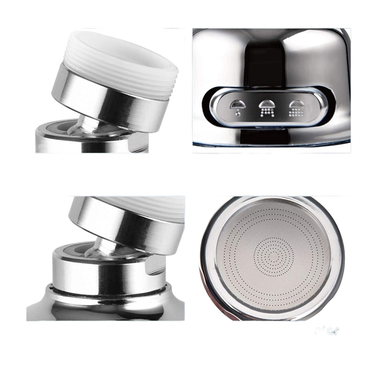 Swivel Kitchen Faucet Aerator Adjustable Dual Mode Sprayer Filter Diffuser Water Saving Nozzle Bath Faucet Connector ,Easy to Use