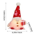 thumbnail image 3 of Valentine's Day Gnome Plush Elf Decorations - 2PCS Light Up Handmade Swedish Gnomes Plush Elf Scandinavian Tomtes, Valentine's Day Table Ornament, Valentine's Day Present, 3 of 7