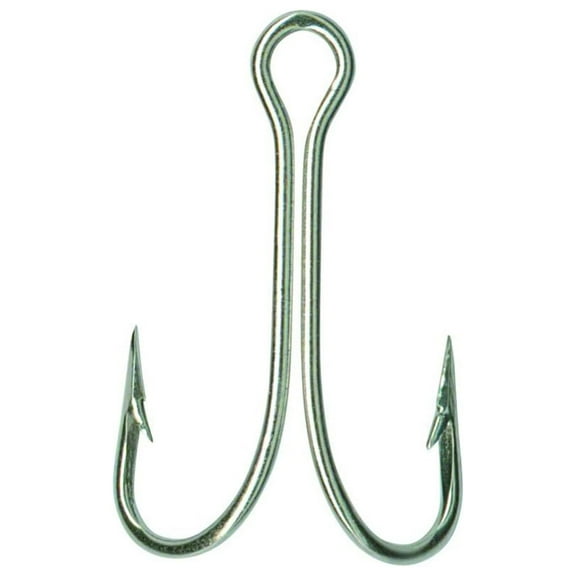 Mustad 7825-NI-2/0-100 Classic Double Hook Size 2/0 Open Shank