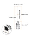 thumbnail image 2 of Uxcell 23G agujas de dispensación de acero inoxidable, tubo de aguja de pegamento de 1" punta roma 12 paquetes, 2 of 7