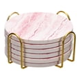 thumbnail image 1 of Portavasos con Soporte Unique Bargains 6uds 4' corcho base granate, 1 of 6