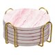 thumbnail image 1 of Portavasos con Soporte Unique Bargains 6uds 4' corcho base granate, 1 of 6