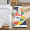 thumbnail image 3 of Yayeee Runner Rug for Bedroom 2'x6' Machine Washable Hallway Non Slip Mat, Red Triangles, 3 of 8