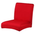 thumbnail image 4 of 2 Piezas Stretch Dining Room Chair Slipcovers Sets Stretch Chair Protectoras De Muebles Jacquard Extraíble Lavable Rojo Macarena Cubiertas de comedor rojo, 4 of 8