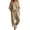 Khaki, variant on JOANKDMI Off The Shoulder Jumpsuits for Women Casual Long Rompers with Pockets Loose Fit Elastic Waist Drawstring Summer Beach Outfits Flowy One Piece Overalls