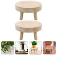 thumbnail image 2 of 2 Pcs Support de Pot de Fleurs en Bois Base de Plante en Pot Support de Plante Intérieur, 2 of 9