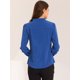 thumbnail image 4 of Blusa elegante Allegra K de gasa con volantes Azul Real XL, 4 of 5