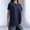 Navy, variant on Cotton Basic T Shirts for Women,Crew Neck Short Sleeve Summer Shirts,Solid Loose Fit Tshirt, Plain Workout Tops