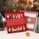 thumbnail image 2 of Juego de Tenedor y Cuchara Navideños de 6 Piezas, Vajilla de Acero Inoxidable, Juego de Tenedores y Cucharas para Postre, Té y Café, 2 of 5