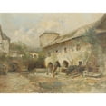 thumbnail image 2 of Paul Unbereit 14x12 Gold Ornate Wood Frame and Double Matted Museum Art Print Titled - Teisenhoferhof in Weisenkirchen in the Wachau, 2 of 4