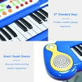 thumbnail image 3 of Patiojoy 37 Keys Kids Piano Electronic Keyboard Musical Piano Toy with Microphone&Stool, 3 of 8
