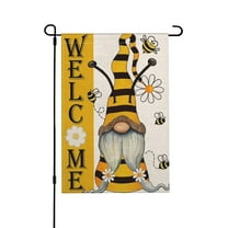 JOOCAR Summer Gnome Garden Flag 12×18 Inch Double Sided Welcome Vertical Yard Lawn Outdoor Decoration