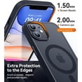 thumbnail image 5 of Entronix Magnetic Hybrid Phone Case Designed For iPhone XR Shockproof Heavy Duty Dual-Layered Cover, Black, 5 of 6