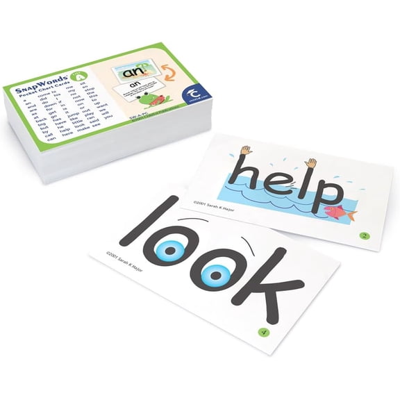 SnapWords List A Pocket Chart Cards Multisensory | Kinesthetic Flash Cards | ESL | ELL