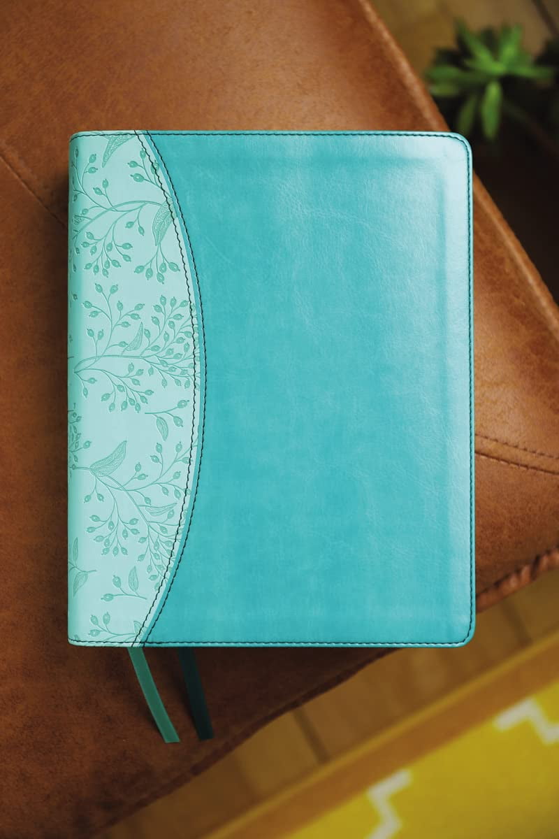 Beautiful Word Niv, Beautiful Word Bible, Updated Edition, Peel/Stick Bible Tabs, Leathersoft, Teal, Red Letter, Comfort Print: 600+ Fu, (Hardcover)