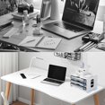 thumbnail image 4 of Letter Tray Organiser, Office Desk Tidy Storage Rack File Document Holder A4 Paper Filing Trays (4 Tier), 4 of 5