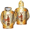 thumbnail image 3 of Welcome Fall Airedale Terrier Strolling Through the Autumn Maple Forest All Over Print 3D Hoodie Unisex Merch Hoodies Dale Waterside Dog Lover - 12012, 3 of 6