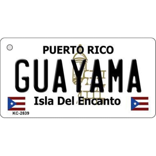 Smart Blonde KC2839 Guayama Puerto Rico Flag Novelty Key Chain