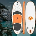 thumbnail image 2 of Crew Axel Inflatable Paddle Board 10336 Extra Wide & Lightweight (18lb) Paddle Board  Premium SUP Set Includes 2 Bags, Floating Paddle, Camera Mount, 3 Fins, Dual Pump Kit, 2 of 5
