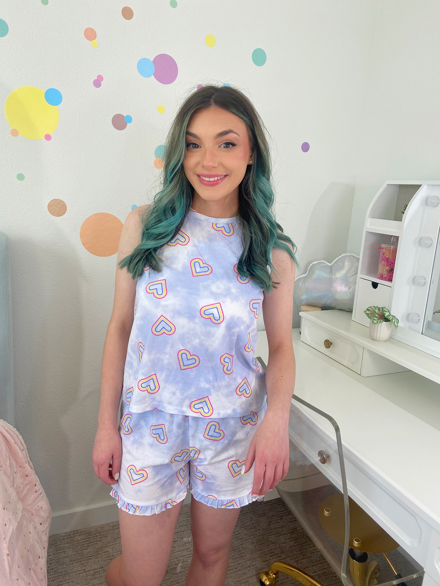 We Wear Cute Girls' Tank Top and Shorts Outfit Set, 2-Piece, Sizes 4-16