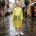 thumbnail image 6 of Heavy Duty Eva Raincoat Reusable Thickened Stormproof Adult Rain Poncho Portable Waterproof Outdoor Rain Jacket for Hiking Camping Mountaineering, AKLJWH, 6 of 7
