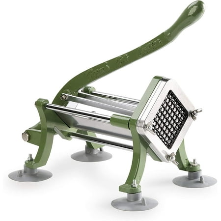 

JIUJIANG 42306 Commercial Grade French Fry Cutter with Suction Feet 3/8 Green