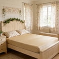 thumbnail image 6 of AuroraX Bed Sheets Satin Queen Size Fitted Sheets Cooling,Sold Separately Deep Pockets Beige Double Bed Sheet for Summer, 6 of 6