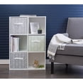 thumbnail image 5 of DII 11" Square Polyester Cube Herringbone Storage Bin in Gray (Set of 2), 5 of 7
