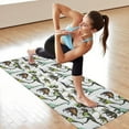 thumbnail image 6 of Colorful Realistic Dinosaurs Pattern Hot Yoga Mat Towel Non Slip for Hot Yoga - Quick-Drying Yoga Mat Cover with 4 Corner Pockets with Travel Bag - Hot Yoga Towel Non Slip 70"x26", 6 of 6