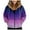 Light Blue, variant on Xudanell Jackets for Women Warm Hooded Jacket Gradient Zipper Hoodie Drawstring Jacket Lined Plush Women Fashion Hoodies Blue XXXL