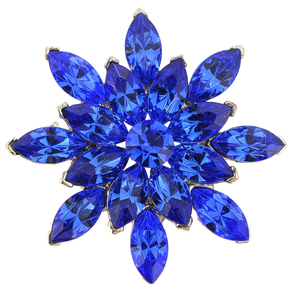 Fantasyard Crystal Flower Wedding Pin