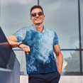 thumbnail image 4 of Fotbe Polo de Golf pour Hommes Motif Vagues Abstraites – Chemise de Golf Respirante avec Col Boutonné-TG, 4 of 6