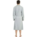 NY Threads Men's Robe Cotton Blend Knit Bathrobe, Small, Black At