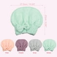 thumbnail image 2 of Diamond Shape Hair Drying Towel Dry Cap Lightweight Strong Absorbent for After Bath Drying Hair Green, 2 of 7