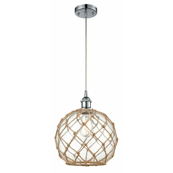 Innovations Lighting - Farmhouse Rope - 1 Light Cord Hung Mini Pendant In