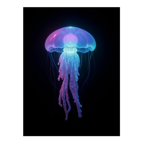 Diamond Art Kit for Adults, Glowing Jellyfish Underwater Night Diamond Painting for Adults Beginners, DIY Diamond Art Painting Kits, 5D Diamond Painting Crafts for Home Decor 12x16 Frameless