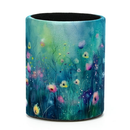 ERJLKXP Abstract Watercolor Flower Small Pen & Pencils Holder for Desk Organizer,Desktop Stationery Storage for Office Supplies, Pencils and Makeup Brush Holder